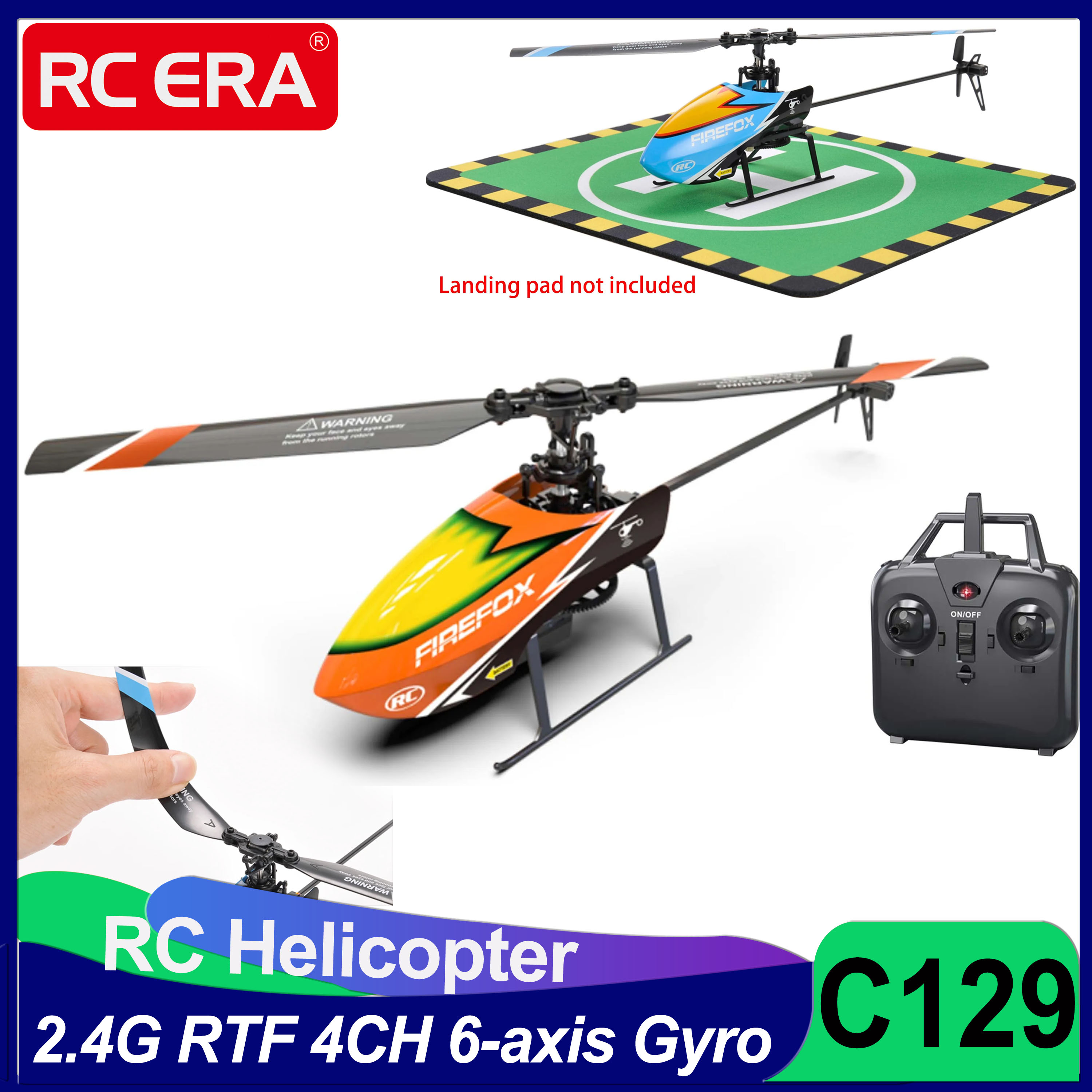 Rc Hobby Grade Helicopter - C129 RC Helicopter RTF 4CH 6-axis