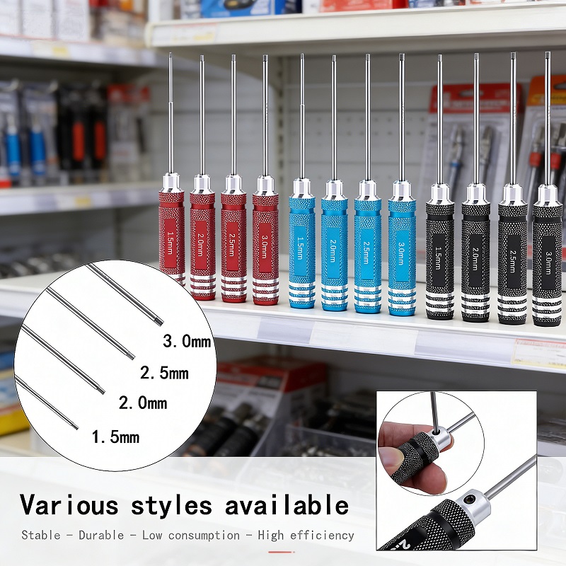 Rc Hobby Tool Kit - 4PC Hexagonal Screwdriver Set Alloy Steel