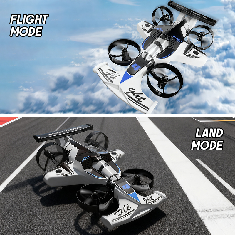 Rc Hobby Grade Helicopter - 2in1 Mini Drone Air-Ground Flying Car