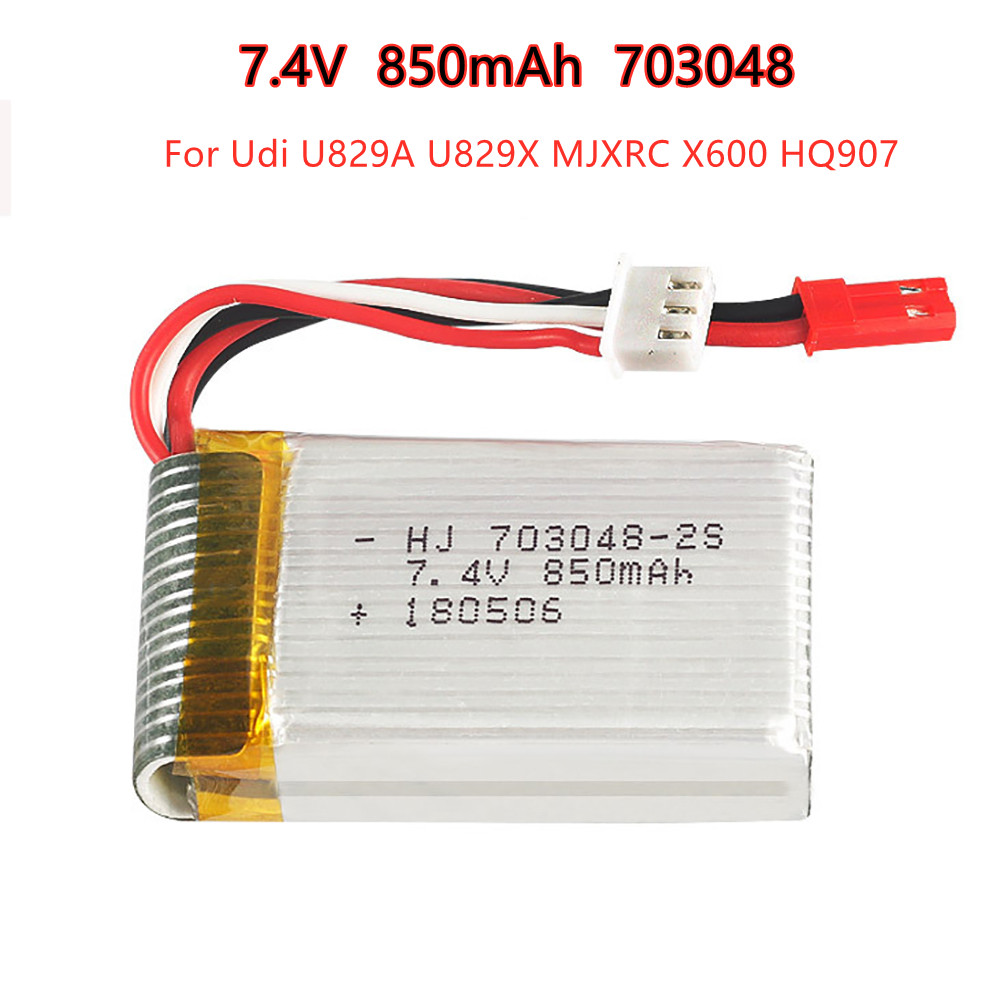 1-5pcs  2s 7.4V 850mAh 703048  - đánh giá và giá Rc Hobby & Maskinservice I Eskilstuna