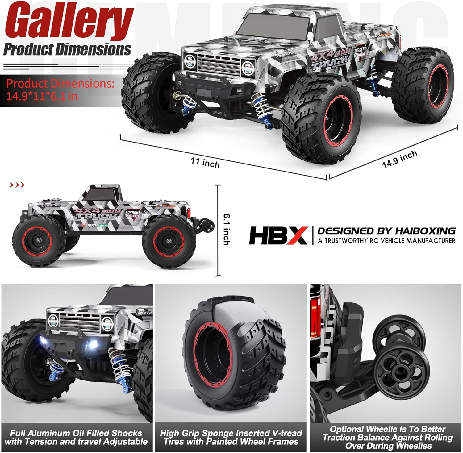 Brushless RC Cars 1/12 Scale,  - đánh giá và giá Rc Hobby Grade Monster Truck