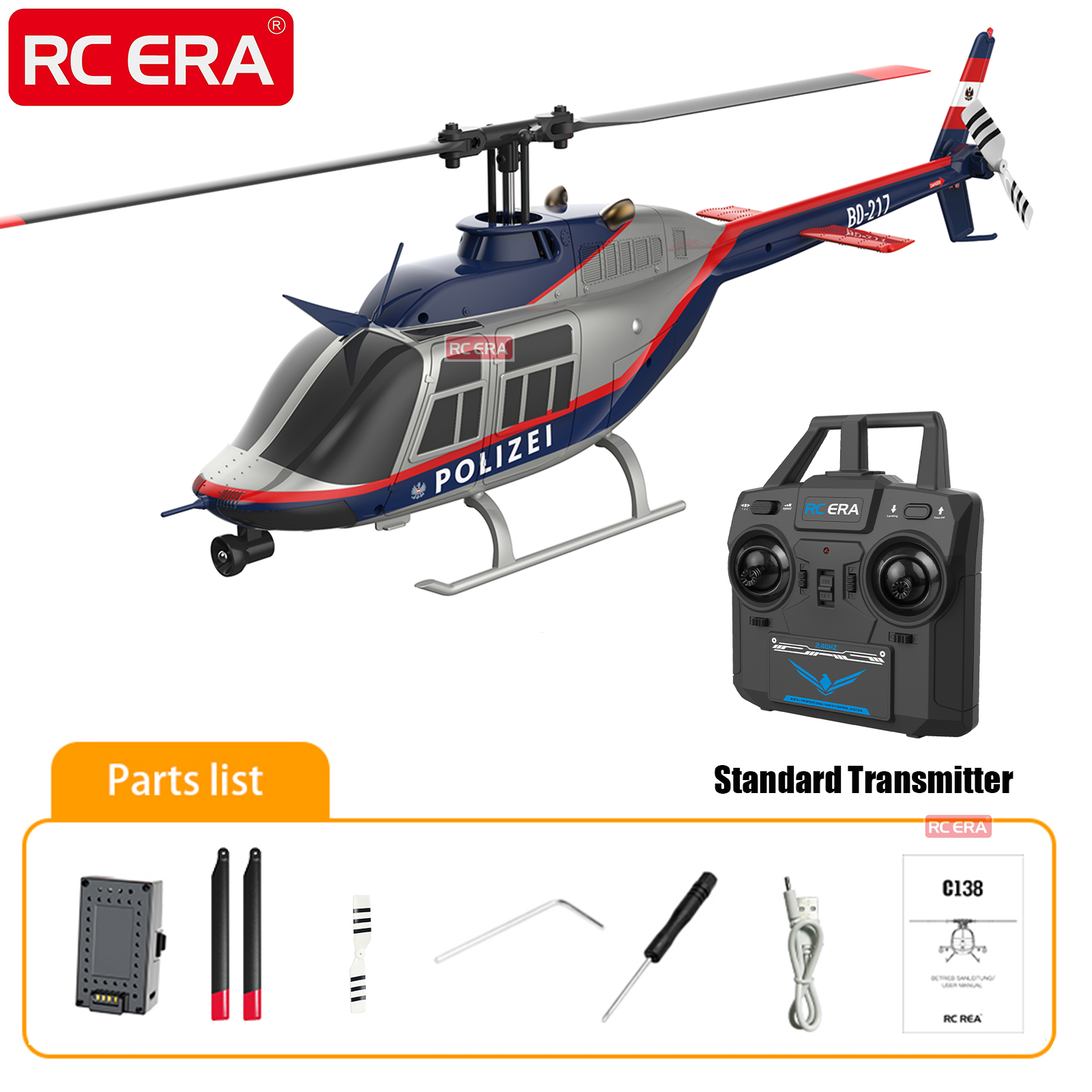 RC ERA C138 BELL 206 Jet Range - đánh giá và giá Rc Hobby Grade Helicopter