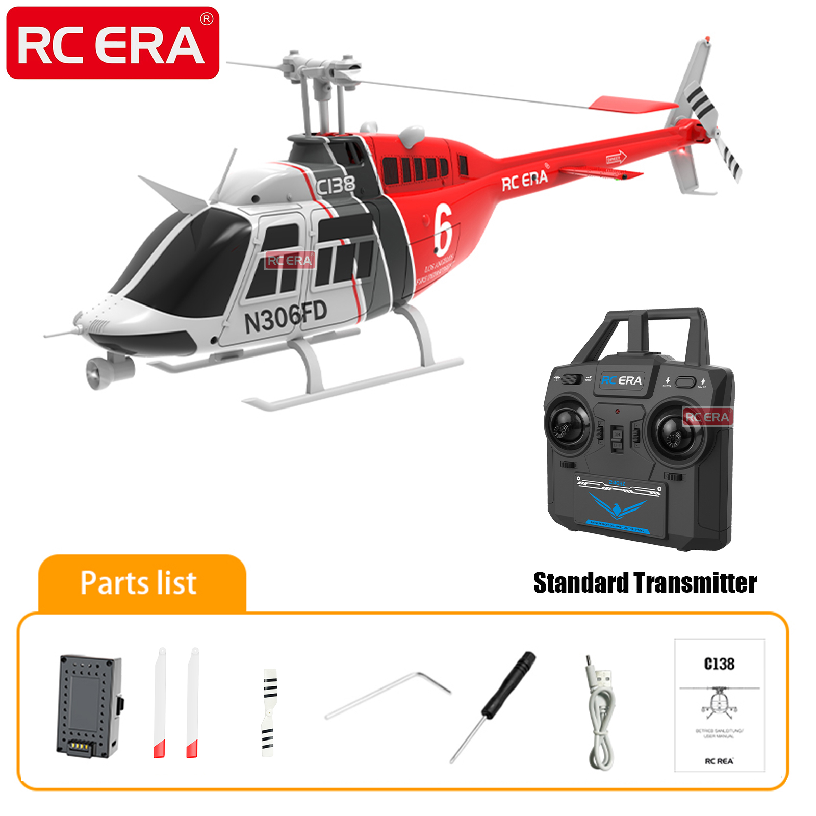 RC ERA C138 BELL 206 Jet Range - đánh giá và giá Rc Hobby Grade Helicopter