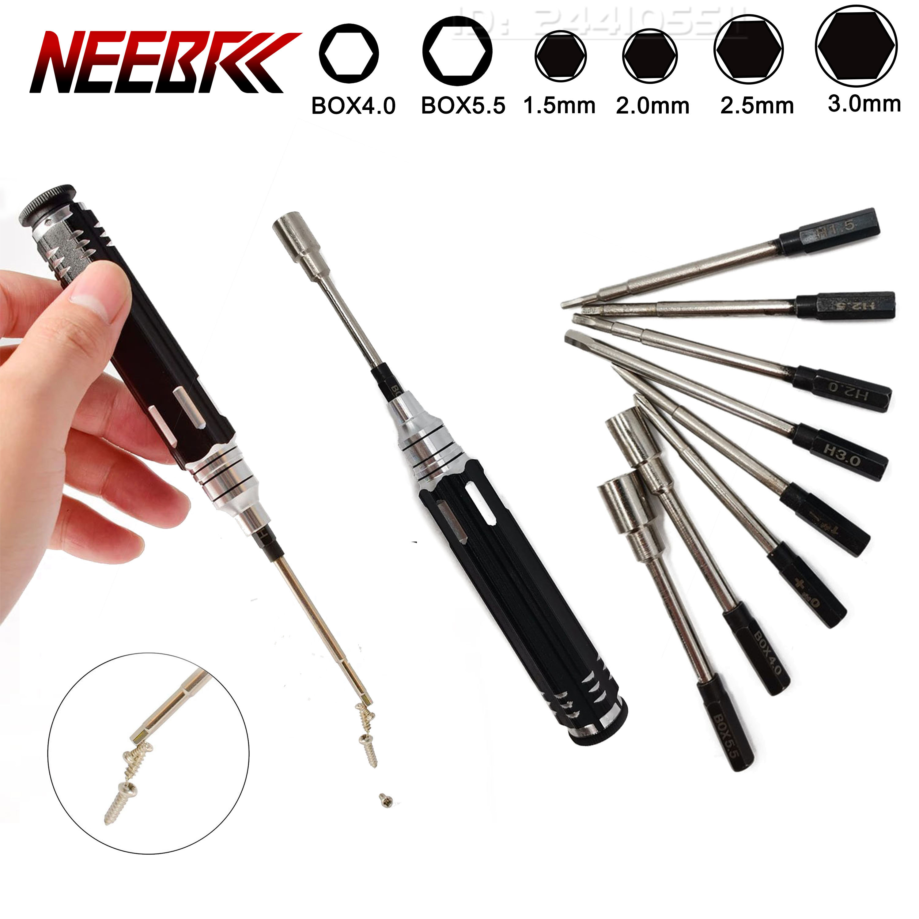 Screwdriver Set 8 in 1 1.5/2.0 - đánh giá và giá Rc Hobby Tool Kit