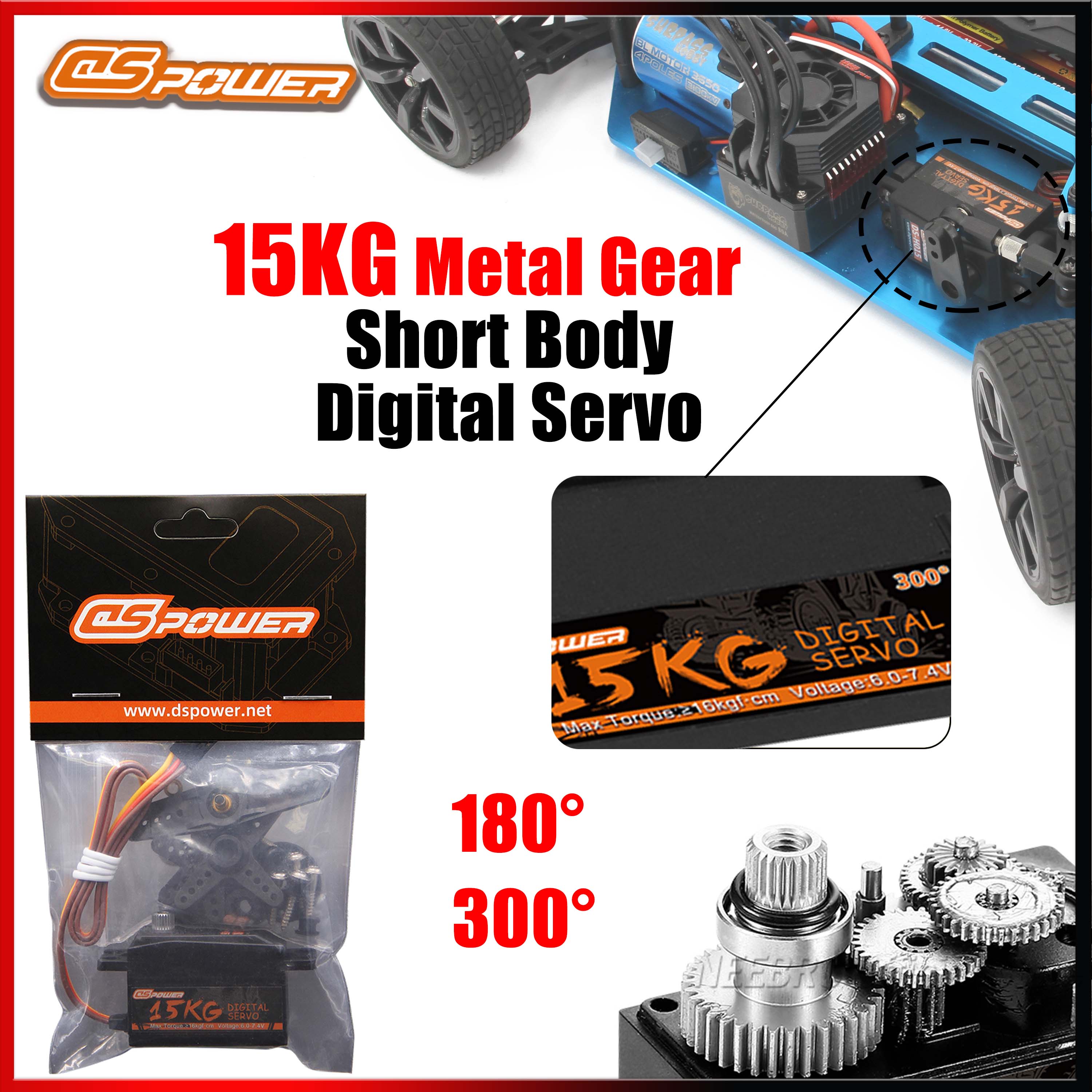 DSpower 15KG Large Torque Meta - đánh giá và giá Rc Hobby Room