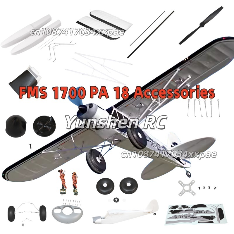 FMS RC Plane Decals For 1700mm - đánh giá và giá Rc Hobby & Maskinservice I Eskilstuna