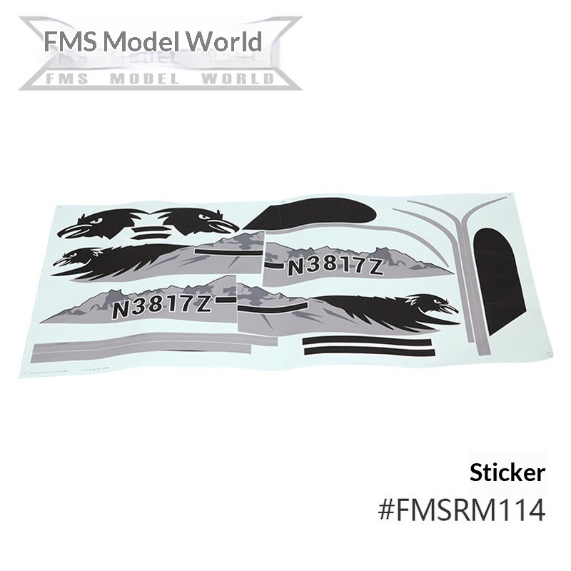 FMS RC Plane Decals For 1700mm - đánh giá và giá Rc Hobby & Maskinservice I Eskilstuna