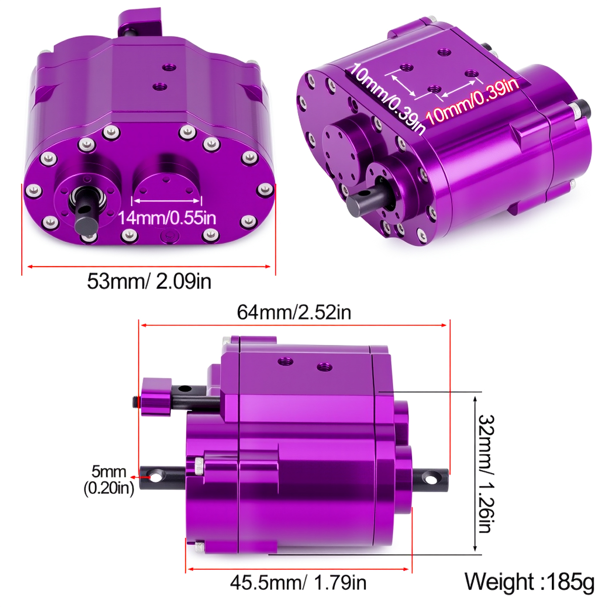 Metal 2-Speed 48P Transfer Cas - đánh giá và giá Rc Hobby Room