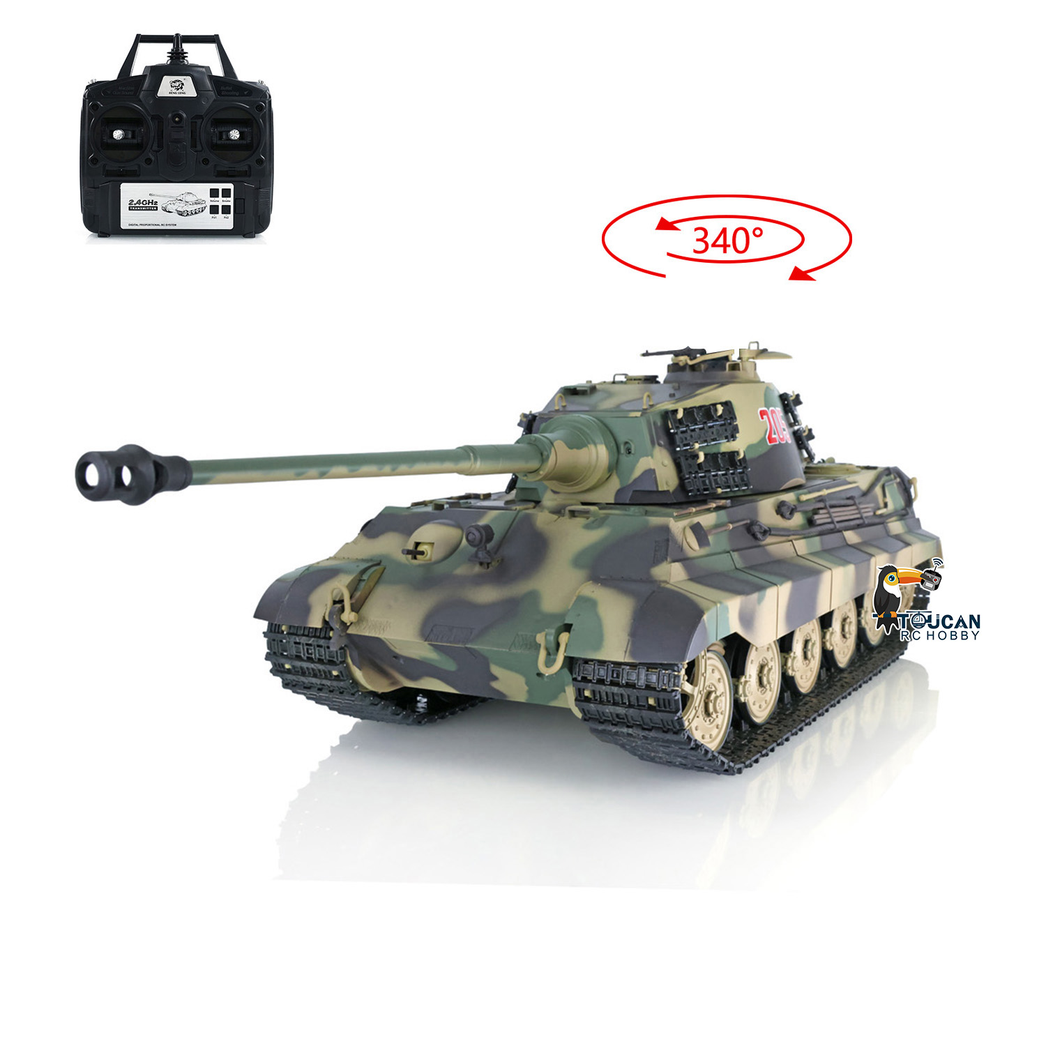 2.4G Heng Long 1/16 RTR RC Tan - đánh giá và giá Rc Hobby Kings