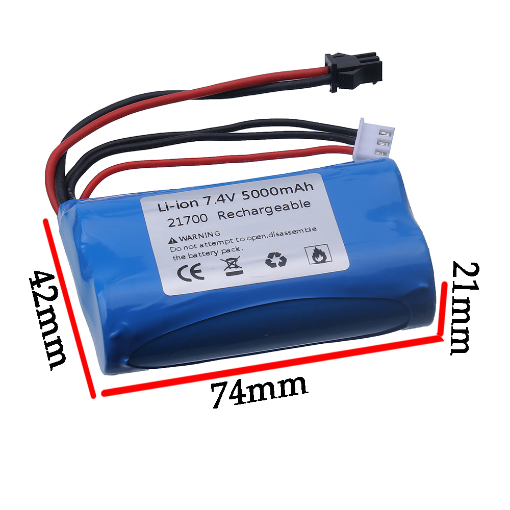 (SM Plug) 7.4V 5000mAH 21700 L - đánh giá và giá Rc Hobby Boat