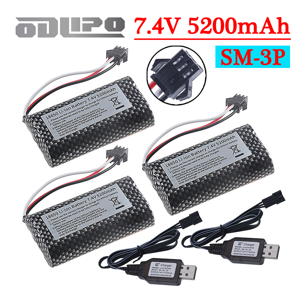 18650 Li-ion 7.4V 5200mAh Batt - đánh giá và giá Rc Hobby & Maskinservice I Eskilstuna