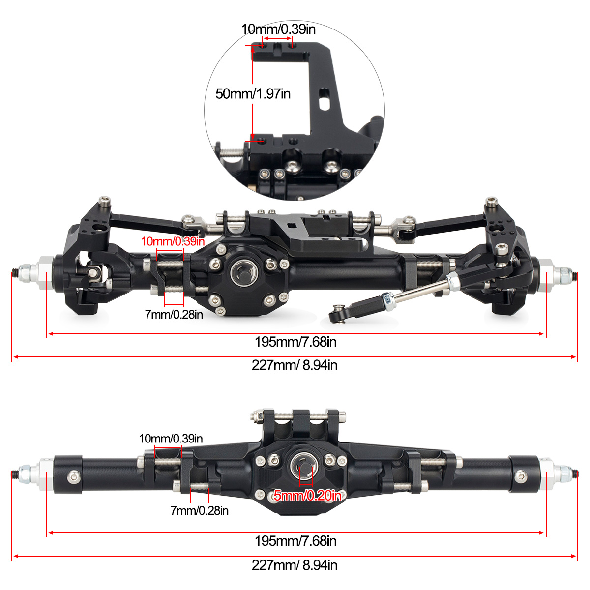 CNC Aluminum Front Rear Straig - đánh giá và giá Rc Hobby Products