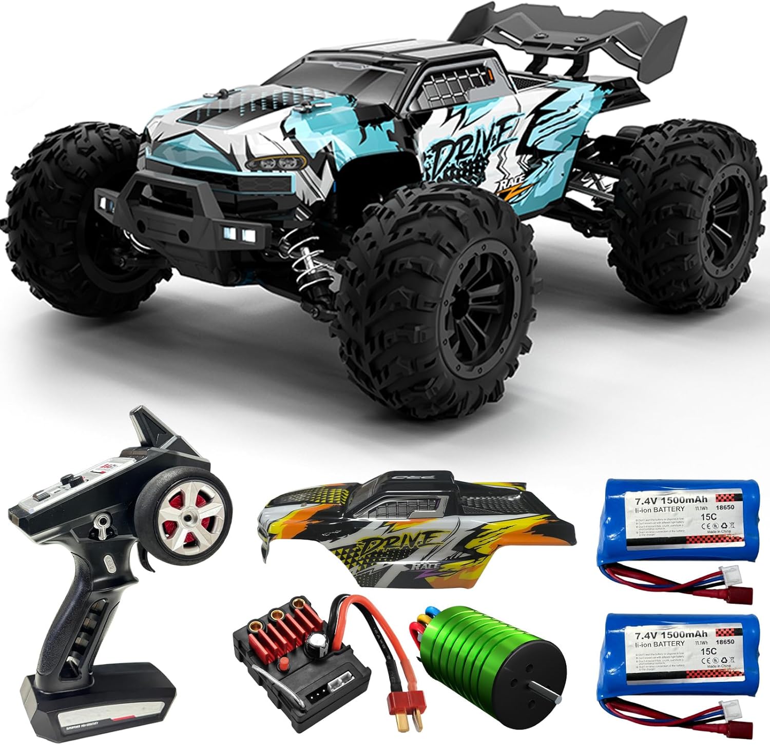 Hobby Grade 1:16 Scale Brushle - đánh giá và giá Rc Hobby Grade Monster Truck